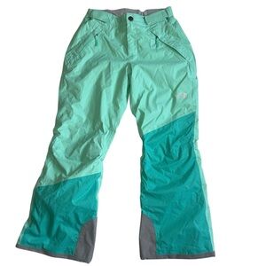 The North Face Girls' Mint Teal Freedom EZ Grow Ski Winter Snow Pants- Medium